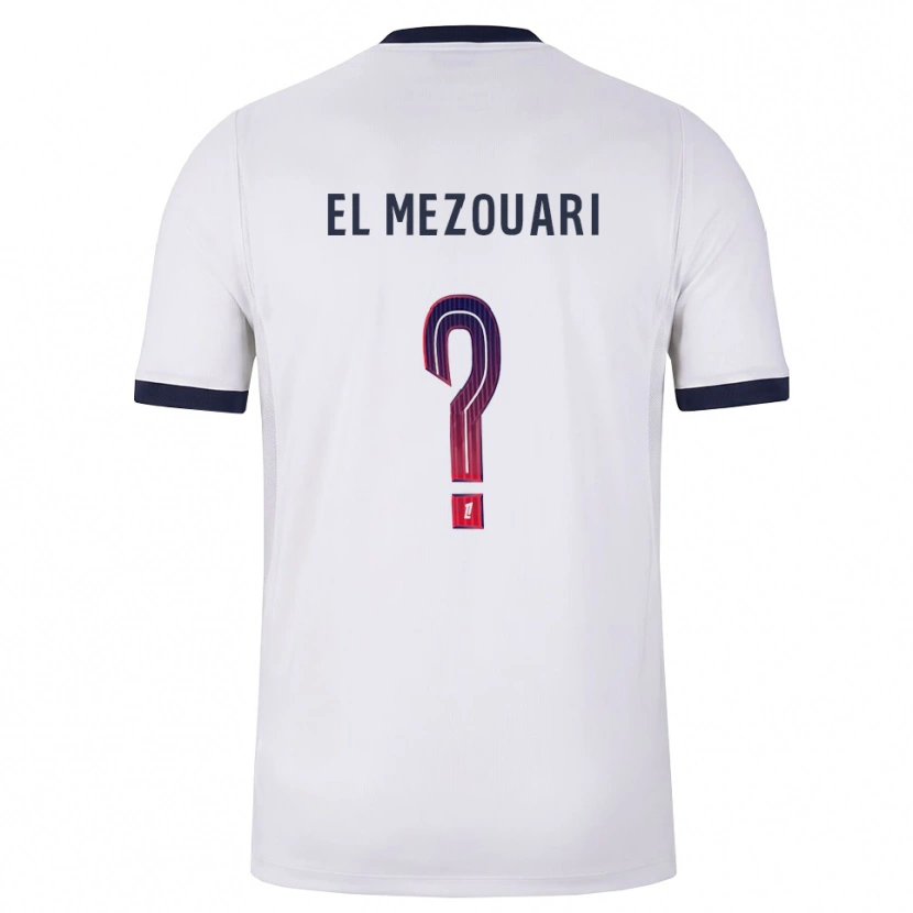 DanxenキッズAbde-Chahid El Mezouari#0白黒赤アウェイシャツ2026/27ジャージーユニフォーム