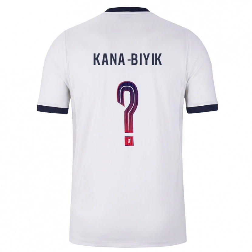 DanxenキッズLorenzo Kana-Biyik#0白黒赤アウェイシャツ2026/27ジャージーユニフォーム
