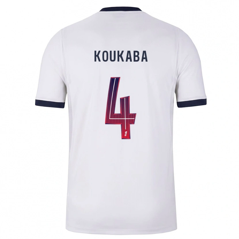 DanxenキッズAxel Koukaba#4白黒赤アウェイシャツ2026/27ジャージーユニフォーム