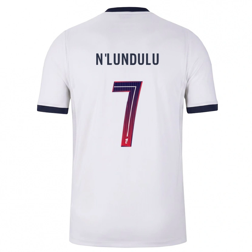 DanxenキッズGaël N'lundulu#7白黒赤アウェイシャツ2026/27ジャージーユニフォーム