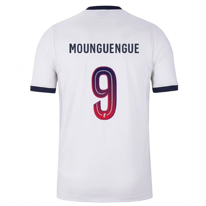 DanxenキッズPierre Mounguengue#9白黒赤アウェイシャツ2026/27ジャージーユニフォーム