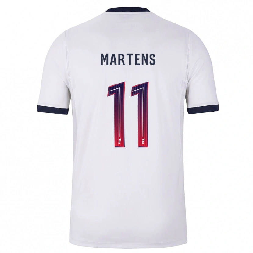 Danxenキッズリーケ・マルテンス#11白黒赤アウェイシャツ2026/27ジャージーユニフォーム