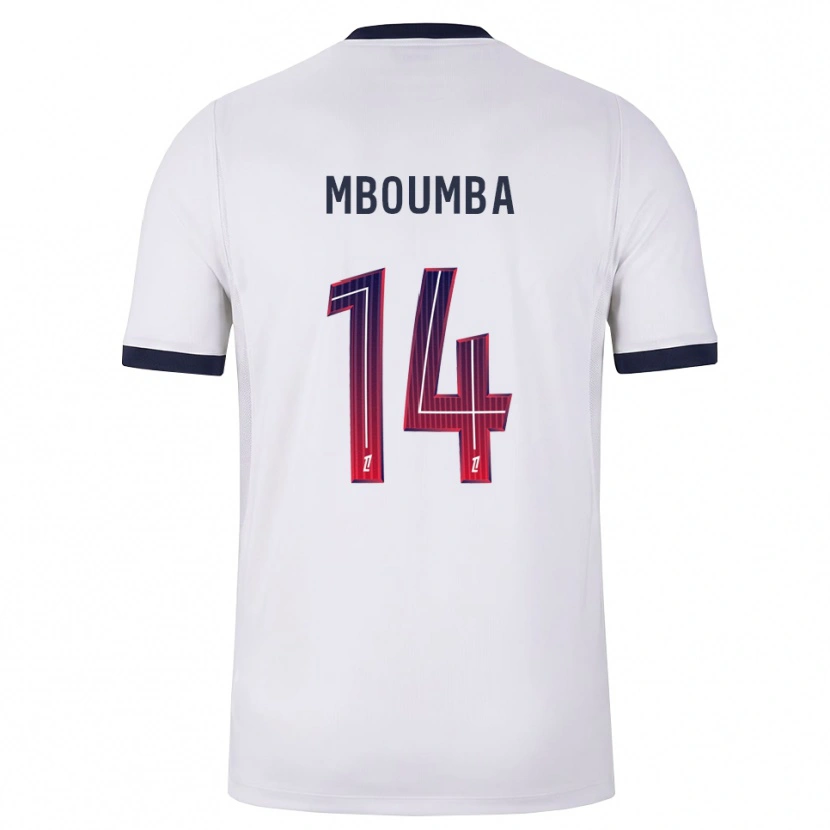 DanxenキッズNathan Mboumba#14白黒赤アウェイシャツ2026/27ジャージーユニフォーム
