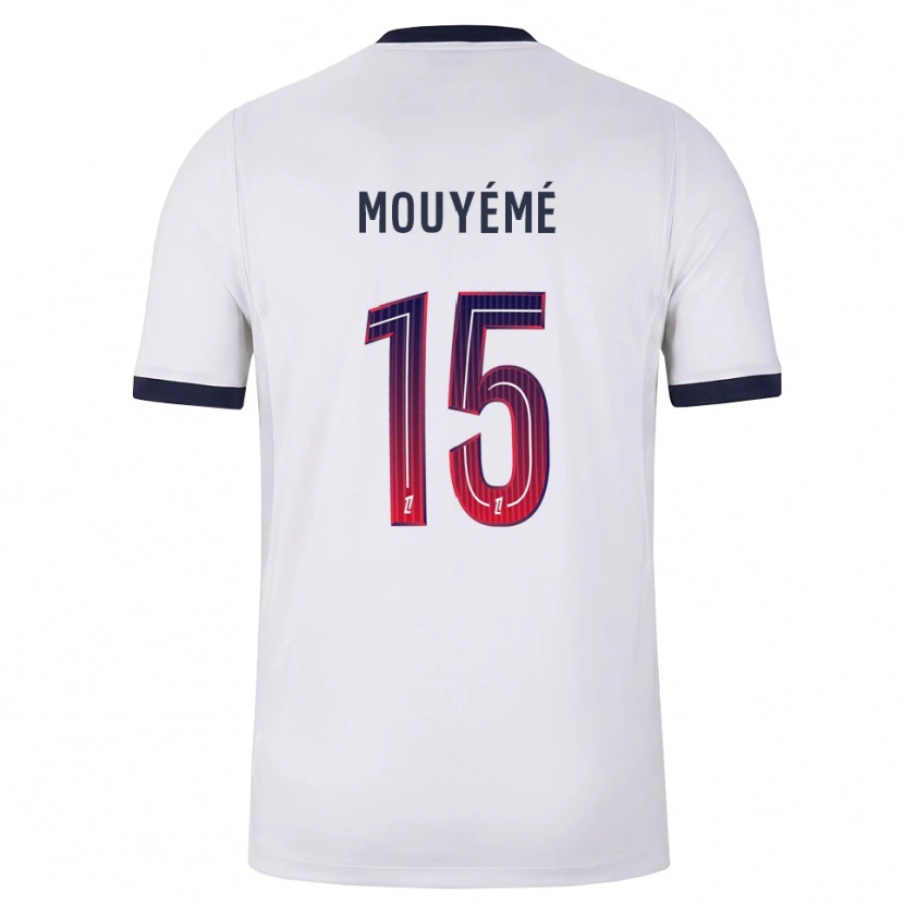 DanxenキッズThéo Mouyémé#15白黒赤アウェイシャツ2026/27ジャージーユニフォーム