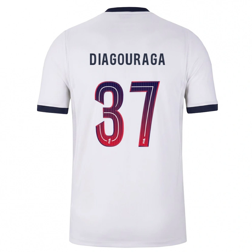DanxenキッズToumani Diagouraga#37白黒赤アウェイシャツ2026/27ジャージーユニフォーム