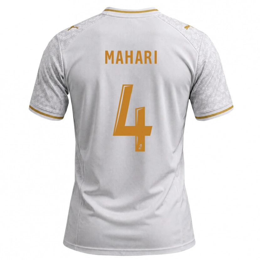 DanxenキッズEfdon Mahari#4白 グレー ゴールデンロッドアウェイシャツ2026/27ジャージーユニフォーム