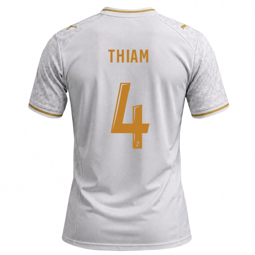 DanxenキッズImran Thiam#4白 グレー ゴールデンロッドアウェイシャツ2026/27ジャージーユニフォーム