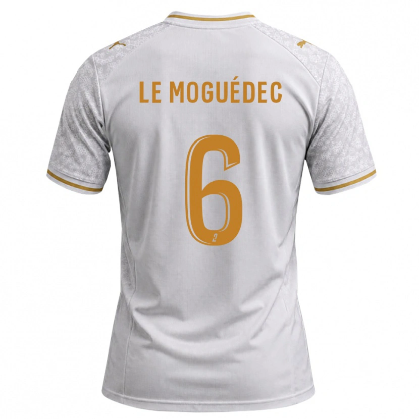 DanxenキッズAnaële Le Moguédec#6白 グレー ゴールデンロッドアウェイシャツ2026/27ジャージーユニフォーム
