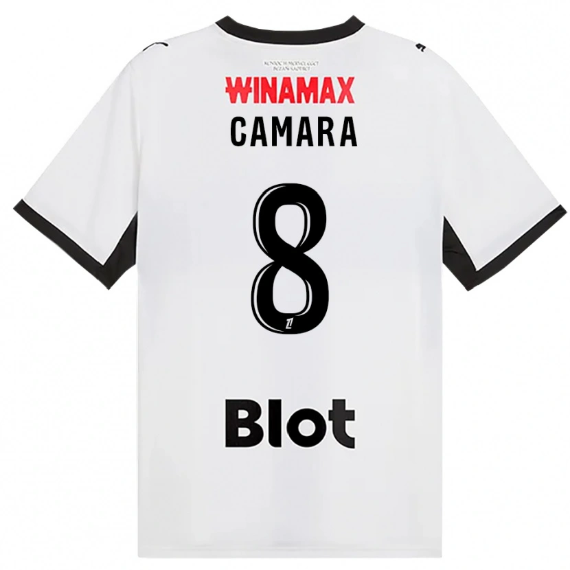 DanxenキッズYaya Camara#8黒白赤アウェイシャツ2026/27ジャージーユニフォーム
