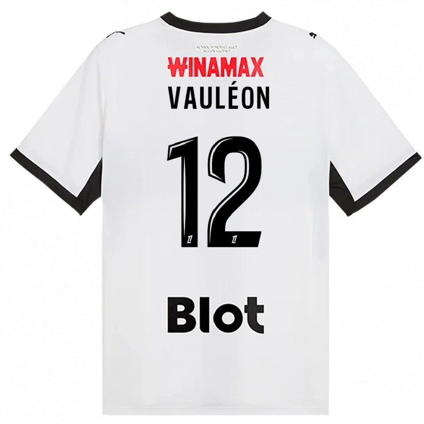 DanxenキッズAntoine Vauléon#12黒白赤アウェイシャツ2026/27ジャージーユニフォーム