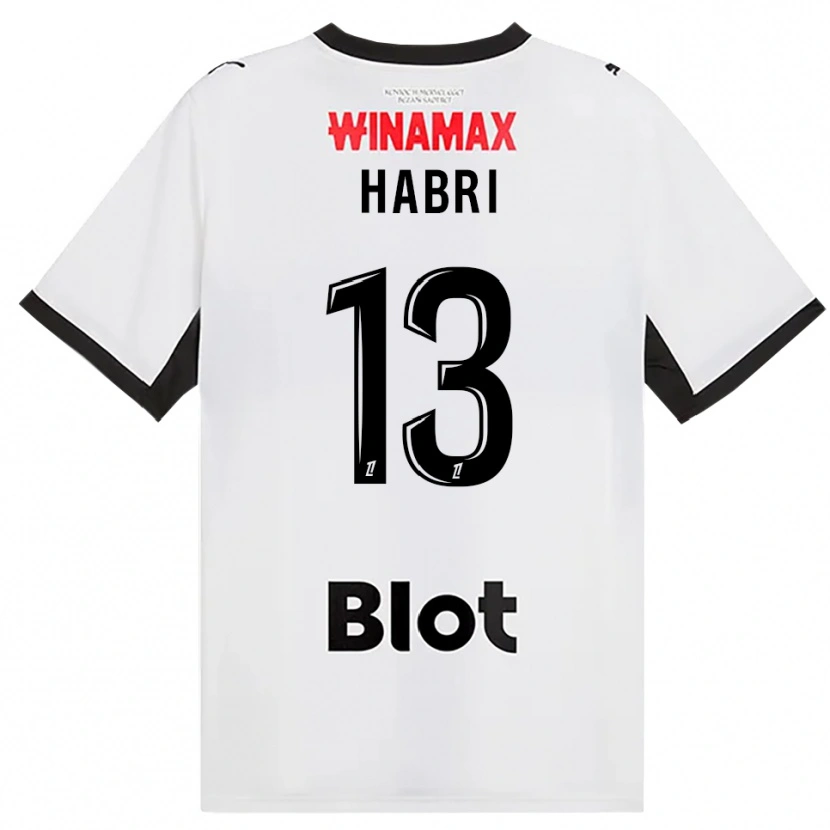 DanxenキッズIssa Habri#13黒白赤アウェイシャツ2026/27ジャージーユニフォーム
