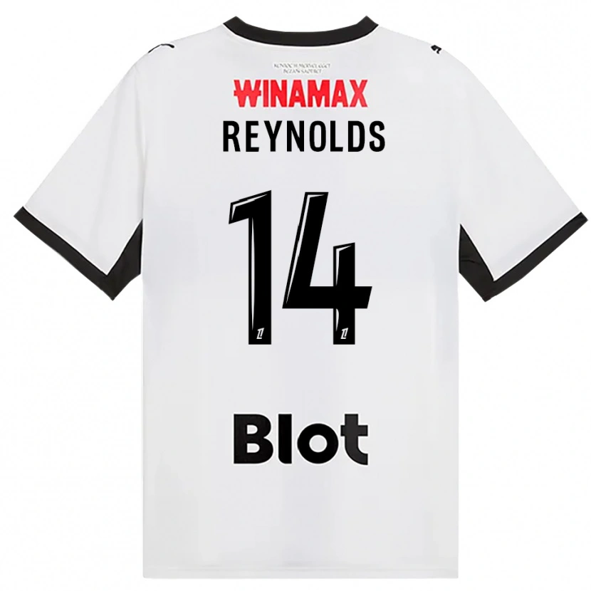 DanxenキッズBryan Reynolds#14黒白赤アウェイシャツ2026/27ジャージーユニフォーム