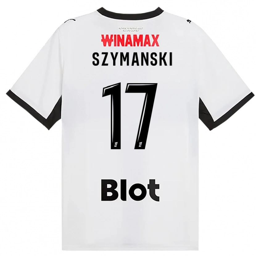 Danxenキッズセバスティアン・シマンスキ#17黒白赤アウェイシャツ2026/27ジャージーユニフォーム