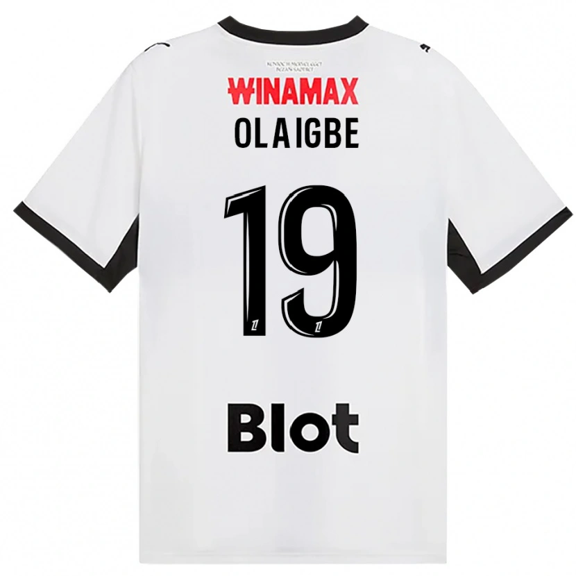 DanxenキッズKazeem Olaigbe#19黒白赤アウェイシャツ2026/27ジャージーユニフォーム