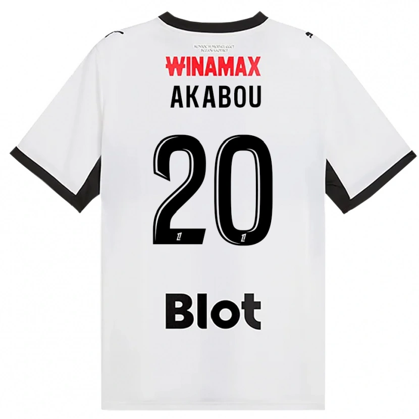 DanxenキッズAyoub Akabou#20黒白赤アウェイシャツ2026/27ジャージーユニフォーム