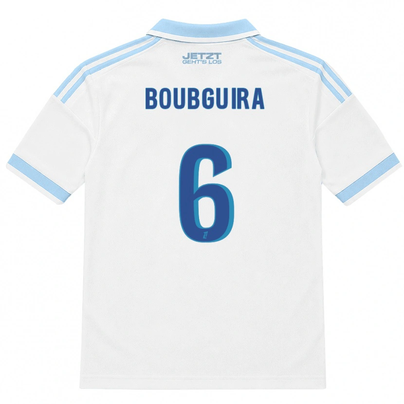 DanxenキッズFahim Boubguira#6ライトスカイブルー 白 赤アウェイシャツ2026/27ジャージーユニフォーム