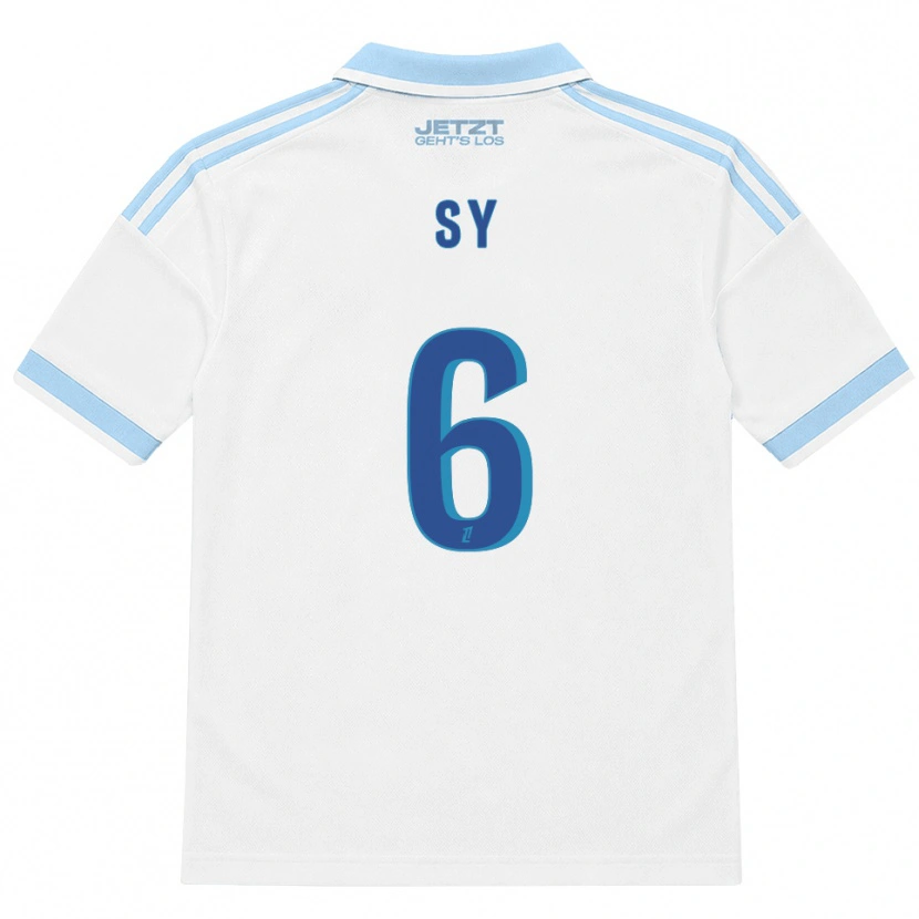 DanxenキッズDemba Sy#6ライトスカイブルー 白 赤アウェイシャツ2026/27ジャージーユニフォーム