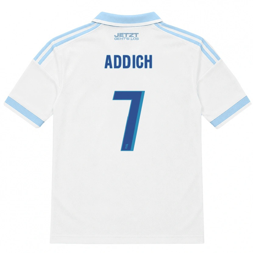 DanxenキッズYanis Addich#7ライトスカイブルー 白 赤アウェイシャツ2026/27ジャージーユニフォーム