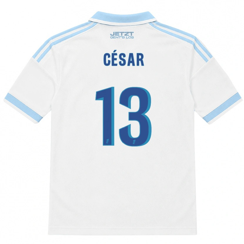 DanxenキッズJulbert César#13ライトスカイブルー 白 赤アウェイシャツ2026/27ジャージーユニフォーム