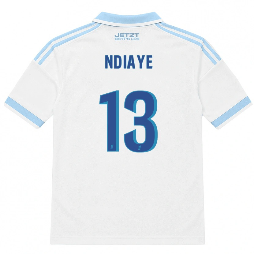 DanxenキッズSerigne Ndiaye#13ライトスカイブルー 白 赤アウェイシャツ2026/27ジャージーユニフォーム