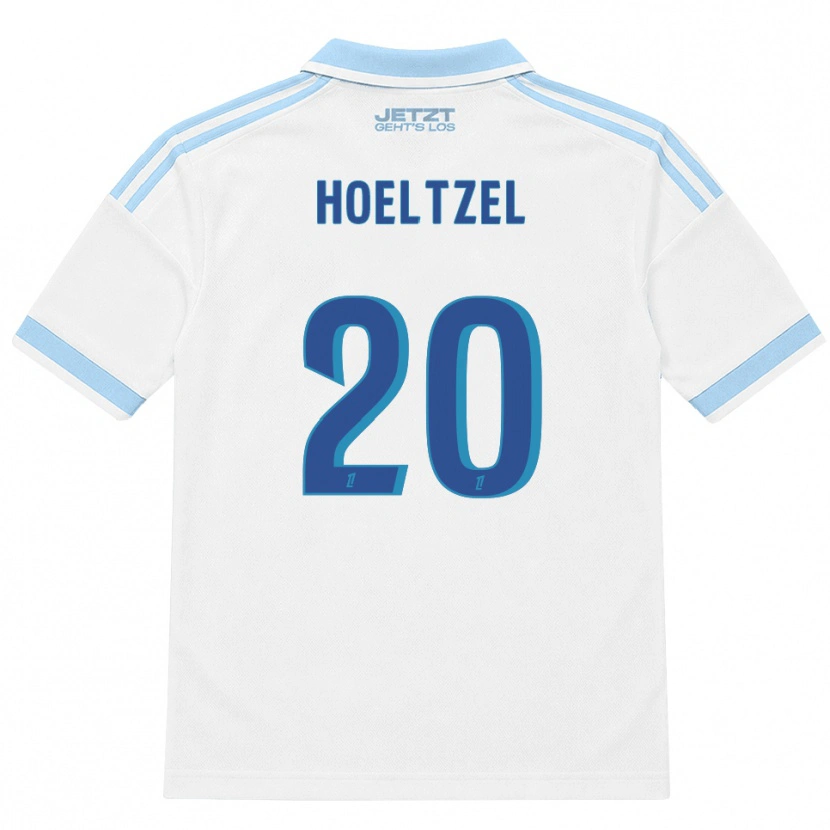 DanxenキッズMégane Hoeltzel#20ライトスカイブルー 白 赤アウェイシャツ2026/27ジャージーユニフォーム