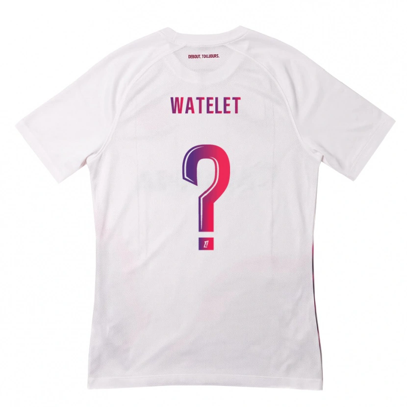 DanxenキッズMathéo Watelet#0白 ピンク 紫アウェイシャツ2026/27ジャージーユニフォーム
