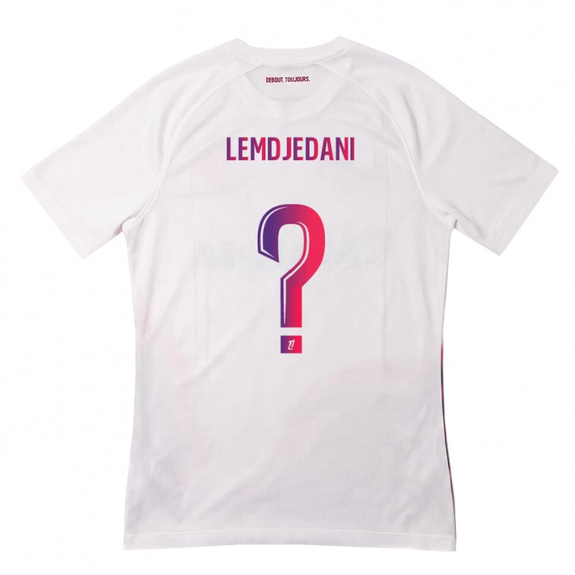 DanxenキッズMehdi Lemdjedani#0白 ピンク 紫アウェイシャツ2026/27ジャージーユニフォーム