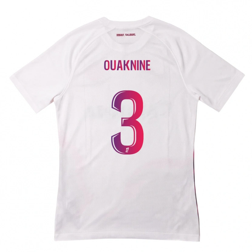 DanxenキッズJules Ouaknine#3白 ピンク 紫アウェイシャツ2026/27ジャージーユニフォーム