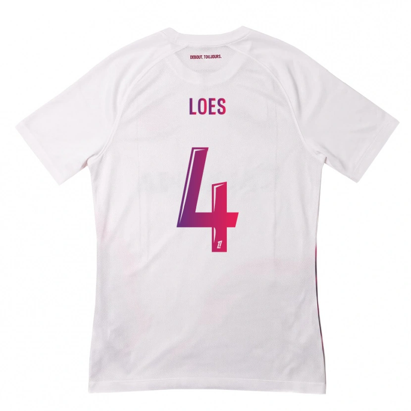 DanxenキッズWayan Loes#4白 ピンク 紫アウェイシャツ2026/27ジャージーユニフォーム