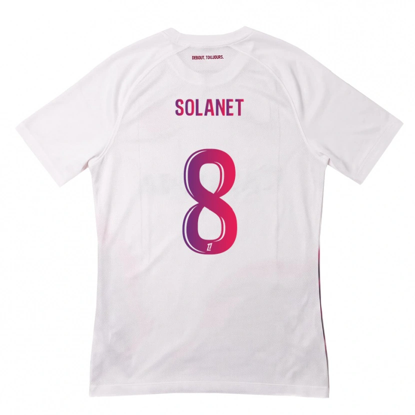 DanxenキッズTatiana Solanet#8白 ピンク 紫アウェイシャツ2026/27ジャージーユニフォーム