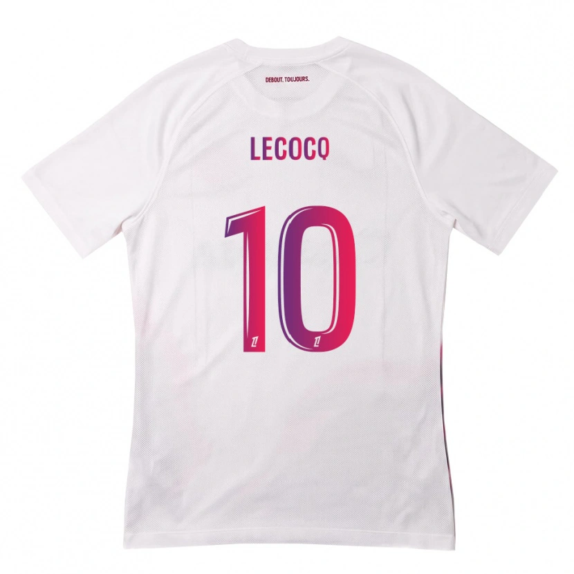 DanxenキッズAnaëlle Lecocq#10白 ピンク 紫アウェイシャツ2026/27ジャージーユニフォーム