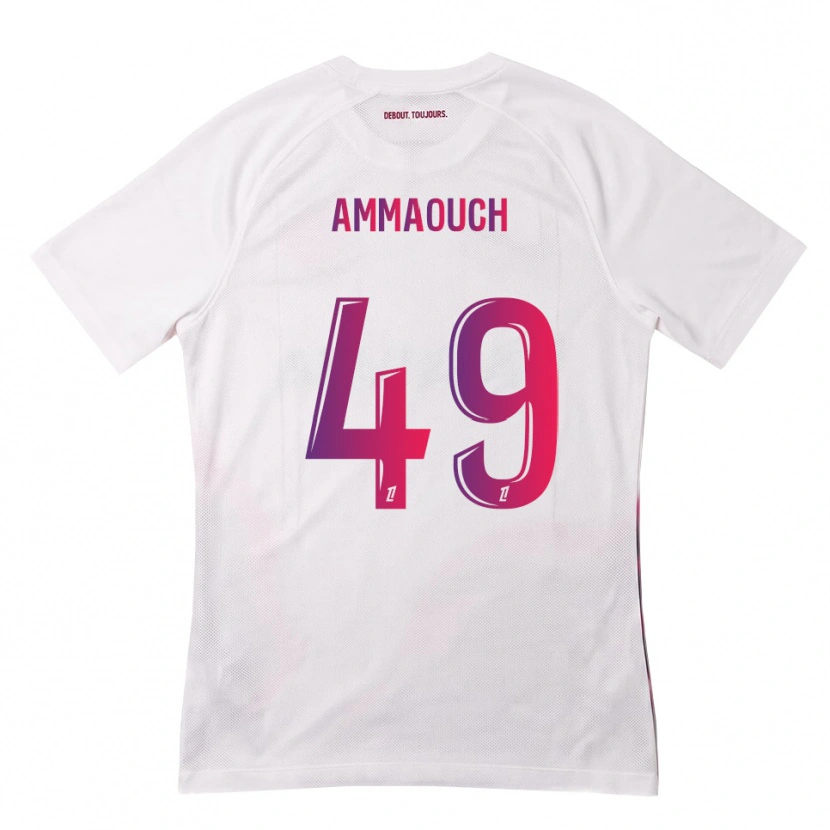DanxenキッズAymen Amaaouch#49白 ピンク 紫アウェイシャツ2026/27ジャージーユニフォーム