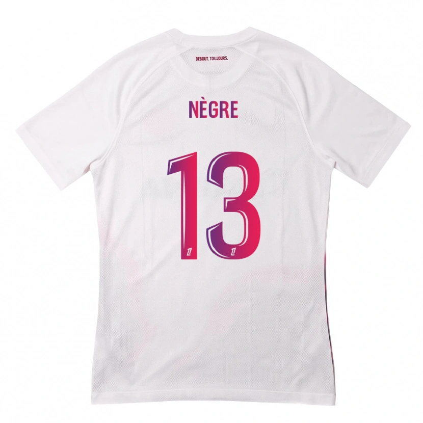 DanxenキッズThibo Nègre#13白 ピンク 紫アウェイシャツ2026/27ジャージーユニフォーム
