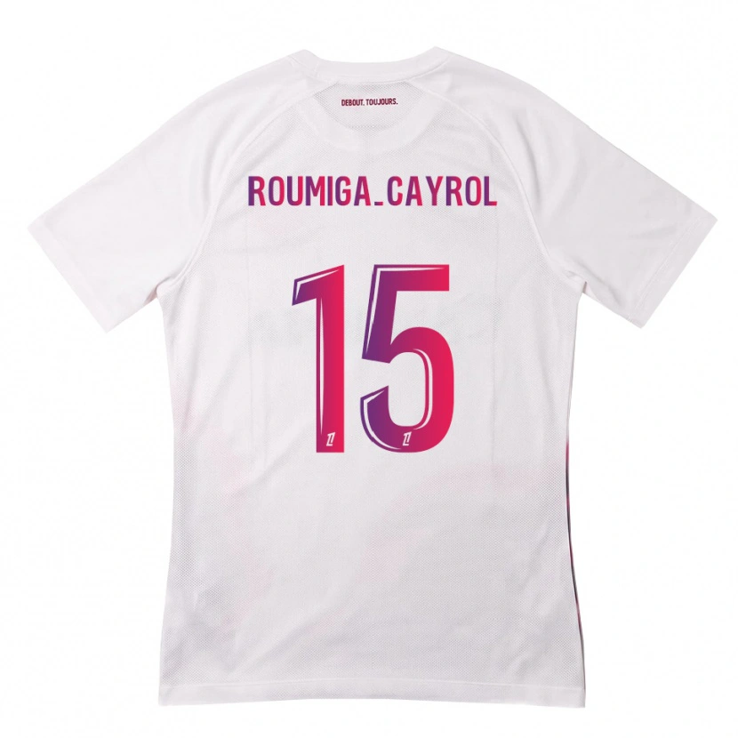 DanxenキッズSonia Roumiga-Cayrol#15白 ピンク 紫アウェイシャツ2026/27ジャージーユニフォーム