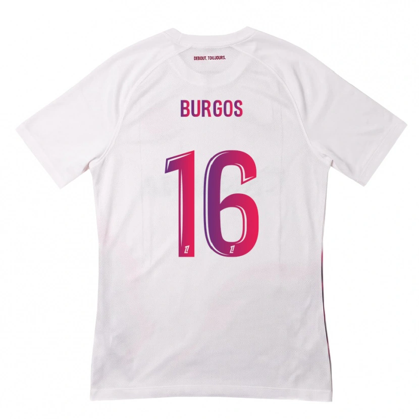 DanxenキッズDiego Burgos#16白 ピンク 紫アウェイシャツ2026/27ジャージーユニフォーム