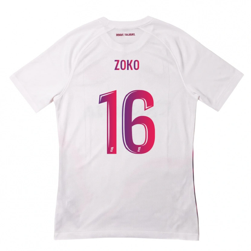 DanxenキッズNathan Zoko#16白 ピンク 紫アウェイシャツ2026/27ジャージーユニフォーム
