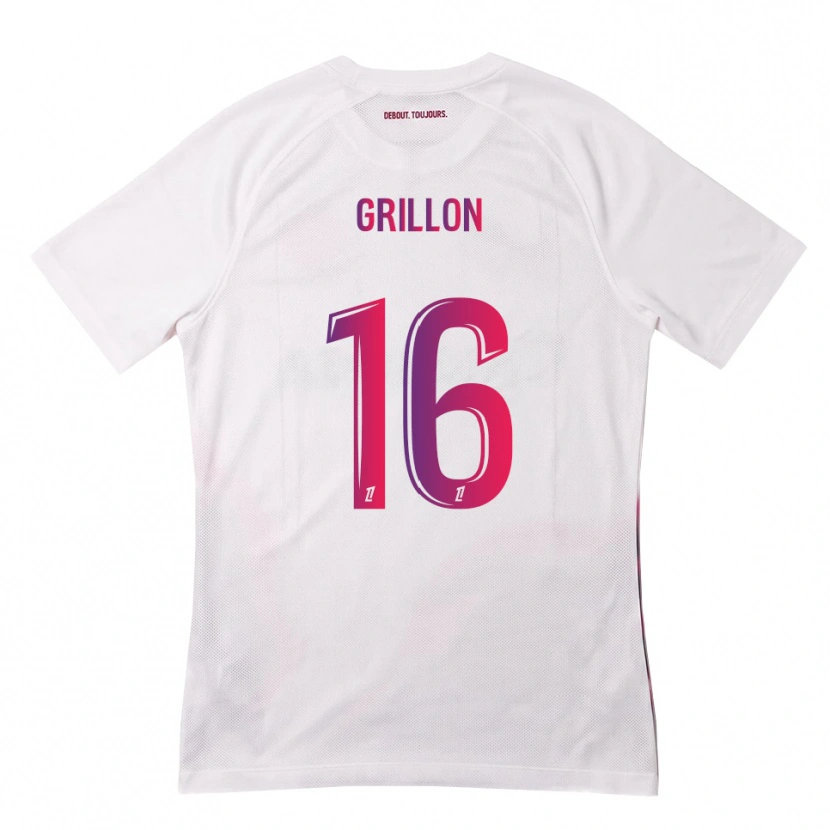 DanxenキッズGaëlle Grillon#16白 ピンク 紫アウェイシャツ2026/27ジャージーユニフォーム