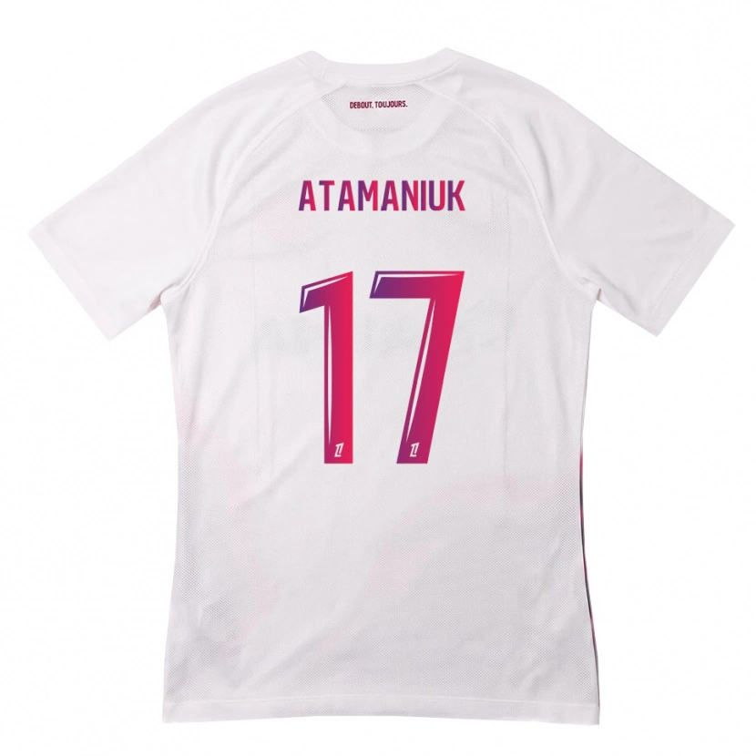 DanxenキッズAlexandra Atamaniuk#17白 ピンク 紫アウェイシャツ2026/27ジャージーユニフォーム