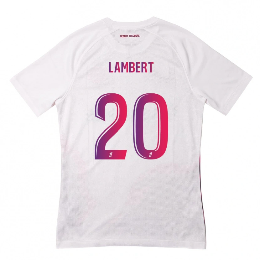 DanxenキッズSarah Lambert#20白 ピンク 紫アウェイシャツ2026/27ジャージーユニフォーム