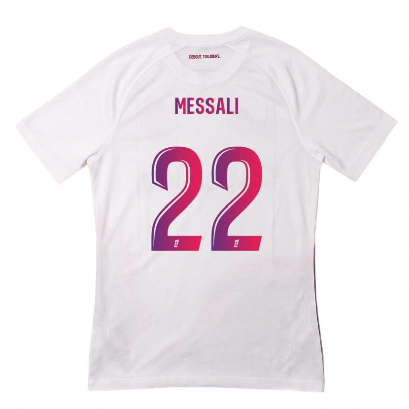 DanxenキッズRafik Messali#22白 ピンク 紫アウェイシャツ2026/27ジャージーユニフォーム