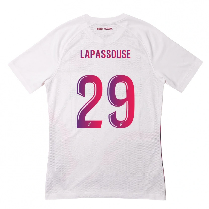DanxenキッズLouna Lapassouse#29白 ピンク 紫アウェイシャツ2026/27ジャージーユニフォーム