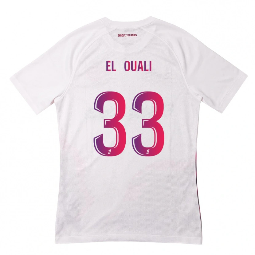 DanxenキッズAdam El Ouali#33白 ピンク 紫アウェイシャツ2026/27ジャージーユニフォーム