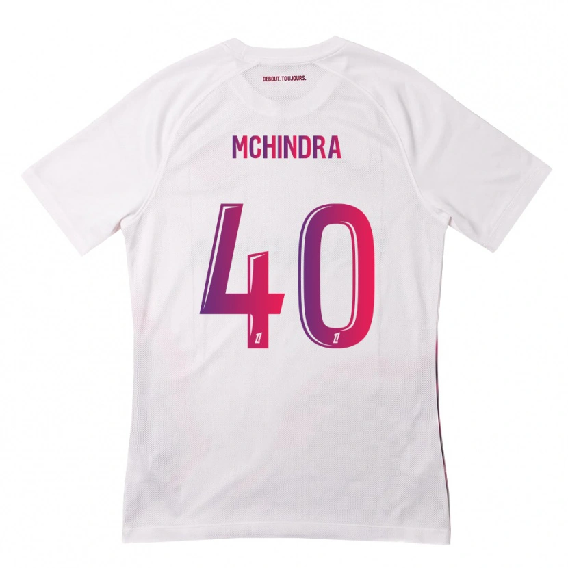 DanxenキッズNaime Said Mchindra#40白 ピンク 紫アウェイシャツ2026/27ジャージーユニフォーム