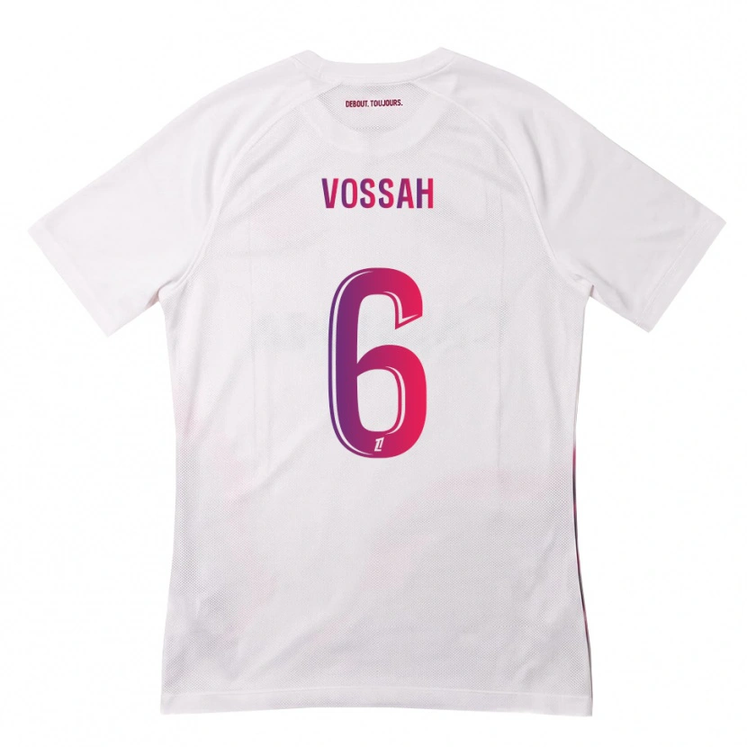 DanxenキッズAlexis Vossah#6白 ピンク 紫アウェイシャツ2026/27ジャージーユニフォーム