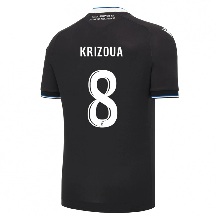DanxenキッズAlvin Krizoua#8黒 青 白アウェイシャツ2026/27ジャージーユニフォーム