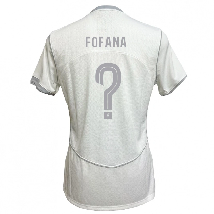 DanxenキッズN'faly Fofana#0白 グレーアウェイシャツ2026/27ジャージーユニフォーム