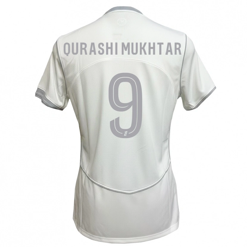 DanxenキッズAwab Mukhtar#9白 グレーアウェイシャツ2026/27ジャージーユニフォーム