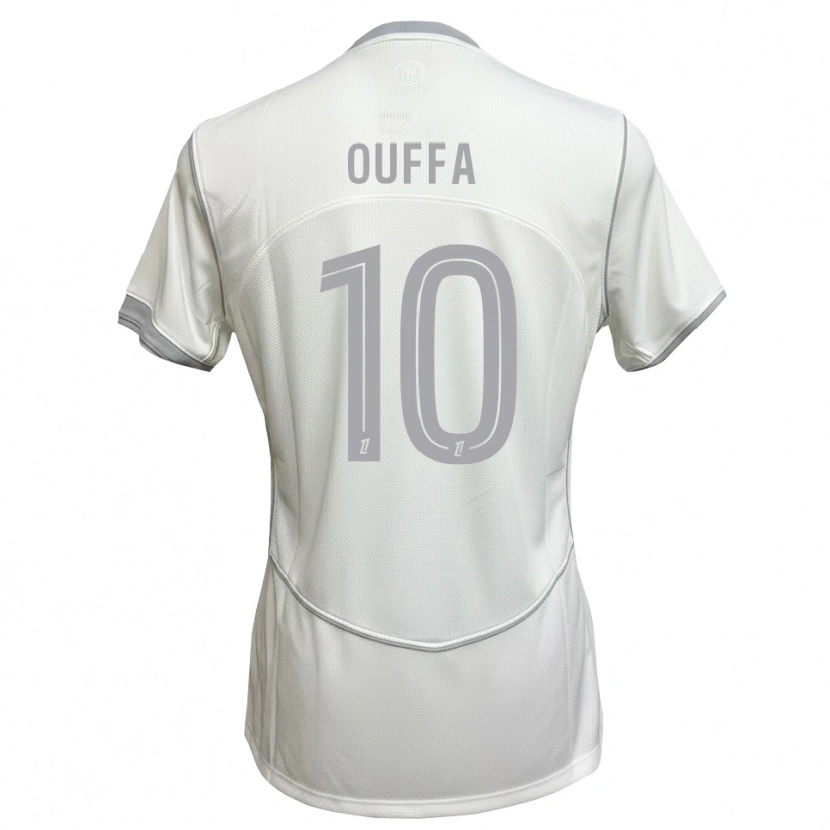 DanxenキッズRayan Ouffa#10白 グレーアウェイシャツ2026/27ジャージーユニフォーム
