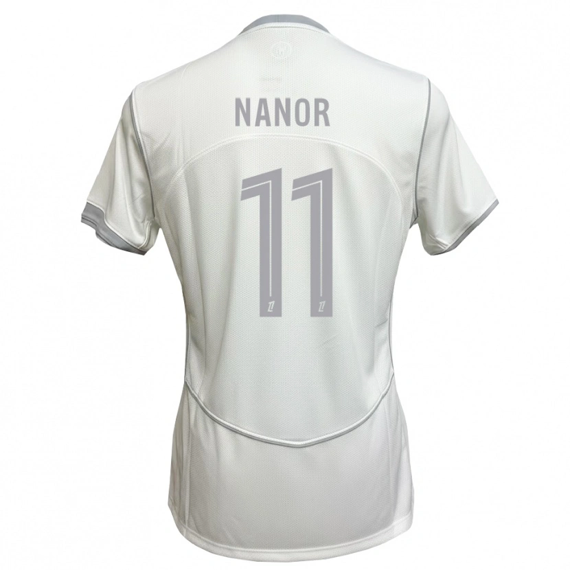 DanxenキッズEnzo Nanor#11白 グレーアウェイシャツ2026/27ジャージーユニフォーム