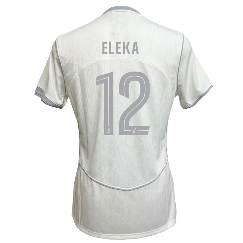 DanxenキッズNathan Eleka#12白 グレーアウェイシャツ2026/27ジャージーユニフォーム